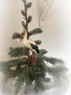 Spun cotton ooievaar kerst kerstversiering feathertree oud, Antiek en Kunst, Ophalen of Verzenden