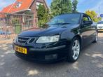 Saab 9-3 2.0 T Cabrio AUT 2005 Zwart, Auto's, Saab, 1998 cc, 4 cilinders, Cabriolet, 4 stoelen