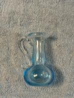 Kroatisch Miniatuur Vaasje - Lichtblauw Glas, Blauw, Ophalen of Verzenden, Minder dan 50 cm, Glas