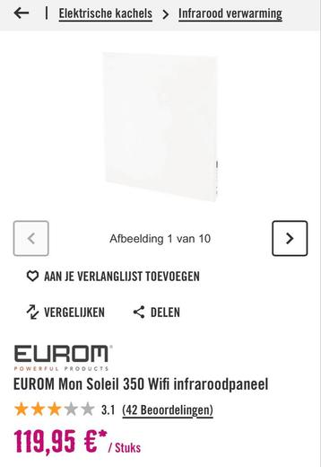 Eurom IR Verwarmingspaneel beschikbaar voor biedingen