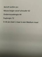 Nieuwe wollen Herenjas met extra hesje als voering, Nieuw, Maat 48/50 (M), Bruin, Verzenden