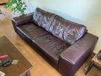 Natuzzi lederen bankstel, Huis en Inrichting, Ophalen, Gebruikt, 100 tot 125 cm, Driepersoons