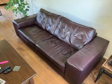 Natuzzi lederen bankstel beschikbaar voor biedingen