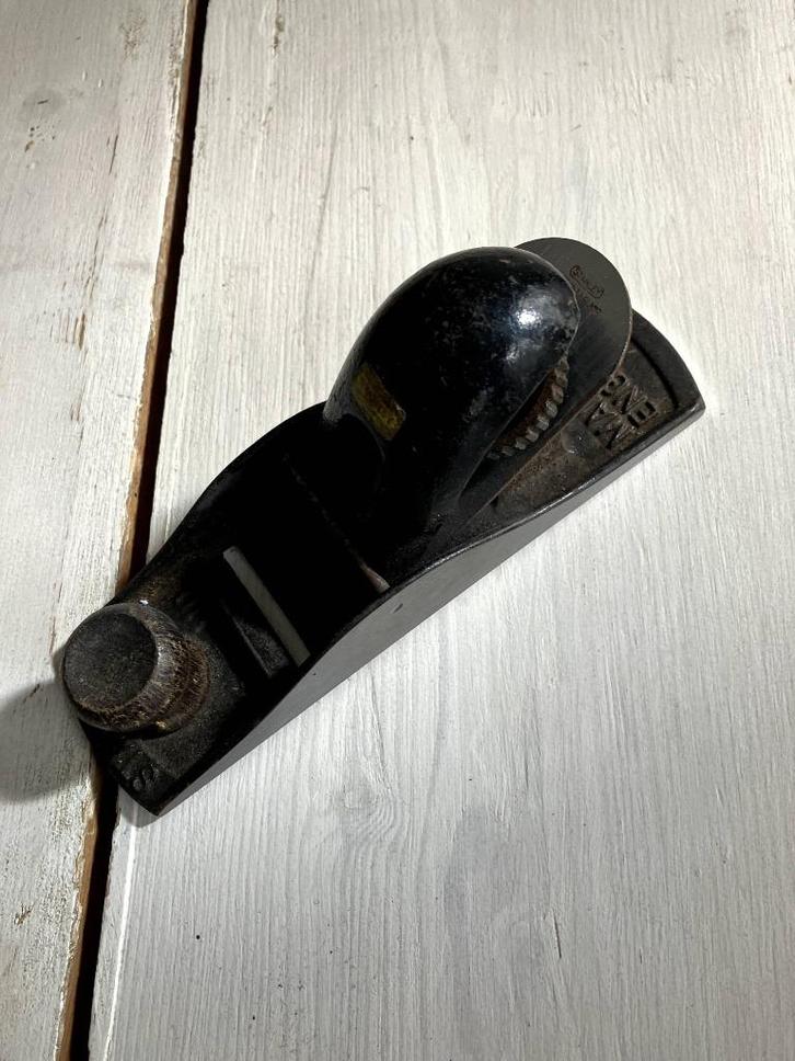 Stanley No 110 handpalmschaafje. Gladde zool, scherp., Antiek en Kunst, Antiek | Gereedschap en Instrumenten, Ophalen of Verzenden