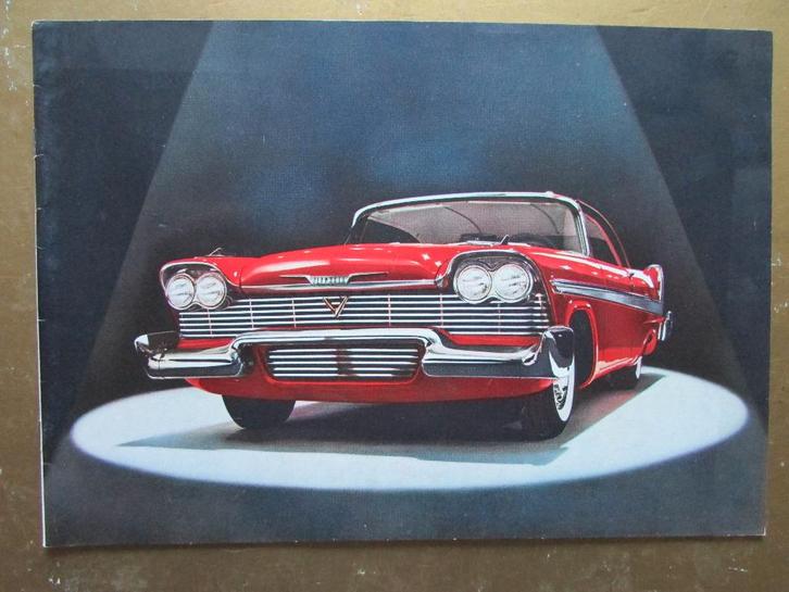 1958 PLYMOUTH brochure, Engels, Boeken, Auto's | Folders en Tijdschriften, Zo goed als nieuw, Overige merken, Ophalen of Verzenden