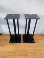 Luidspreker standaarden glas /zwart, Audio, Tv en Foto, Luidsprekers, Overige merken, Ophalen of Verzenden, Zo goed als nieuw