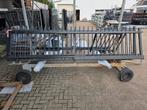 Dubbele schuifpoort, Tuin en Terras, Tuinhekken en Hekwerk, Ophalen, Met poort, Gebruikt, Overige typen