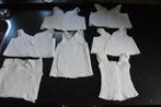 7 Gebreide overslag hemdjes in 1 koop voor pop of beer, Ophalen of Verzenden, Gebruikt, Kleertjes