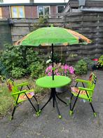 Kermit kinder tuinset, Tuin en Terras, Tuinsets en Loungesets, Kunststof, Eettafel, Zo goed als nieuw, Tuinset