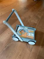 Little Dutch blokkenkar blauw, Ophalen, Gebruikt, Rij- of Hobbelspeelgoed