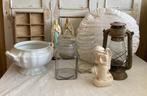 Brocante vakkenbakje - kussen - Mariabeelden - snoeppotten, Ophalen of Verzenden