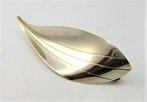 Modernist broche blad Max Standager DK, sterling zilver (672, Ophalen, Zo goed als nieuw, Zilver, Zilver