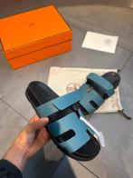 Hermes slippers blauw, Kleding | Heren, Ophalen of Verzenden, Zo goed als nieuw