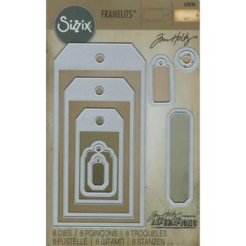 Sizzix Tim Holtz Framelits Tag Collection #658784 beschikbaar voor biedingen