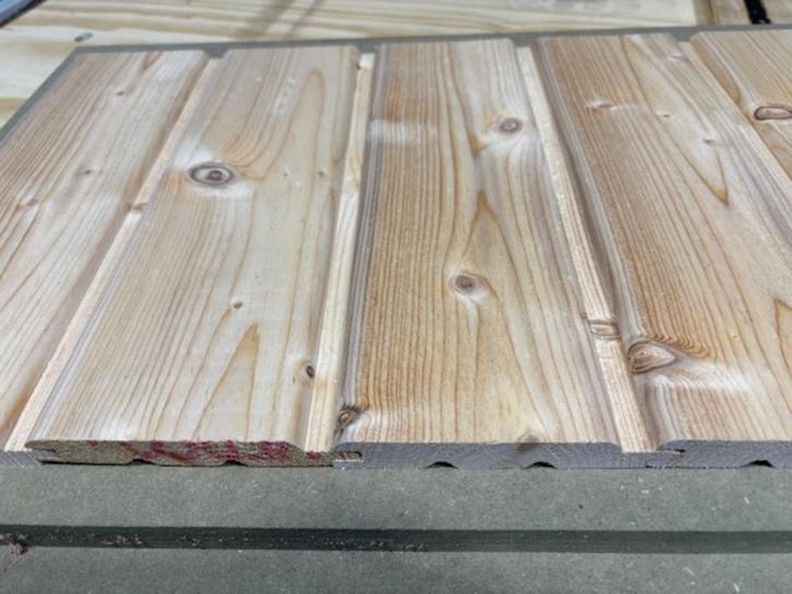 vuren rabatplanken 19mm dik en 11 cm breed lengte 5.40 mtr, Doe-het-zelf en Verbouw, Hout en Planken, Nieuw, Plank, Vuren, 300 cm of meer