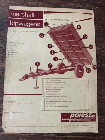 Marshall Kiepwagen folders beschikbaar voor biedingen
