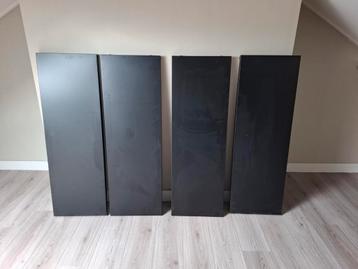 Zwarte  klik metalen / leg platen(set van 4) beschikbaar voor biedingen
