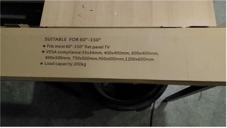 Universele TV beugel - 60 t/m 150 inch extra plat, Audio, Tv en Foto, Televisiebeugels, Nieuw, Ophalen of Verzenden