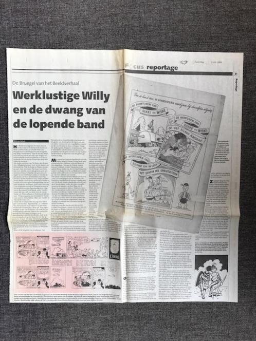 Vandersteen ARTIKEL Werklustige Willy ... 2/7/1994 UN, Boeken, Stripboeken, Zo goed als nieuw, Eén stripboek, Ophalen of Verzenden