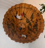 Vintage Aziatische Parasol met Kraanvogels, Ophalen of Verzenden, Gebruikt