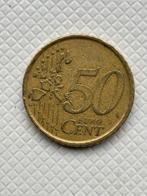 Munt 50 euro cent 2001 Spanje, Ophalen of Verzenden, Spanje, 50 cent, Losse munt
