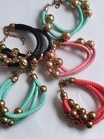 Set van 5 kralen armbandjes armbanden, Sieraden, Tassen en Uiterlijk, Armbanden, Ophalen of Verzenden, Nieuw, Kunststof of Plastic