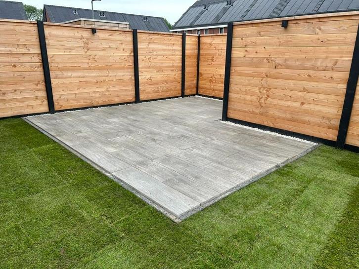 Schutting Douglas, hardhout, Grenen en Composiet., Tuin en Terras, Schuttingen, Nieuw, Hout, 1 tot 2 meter, Minder dan 3 meter