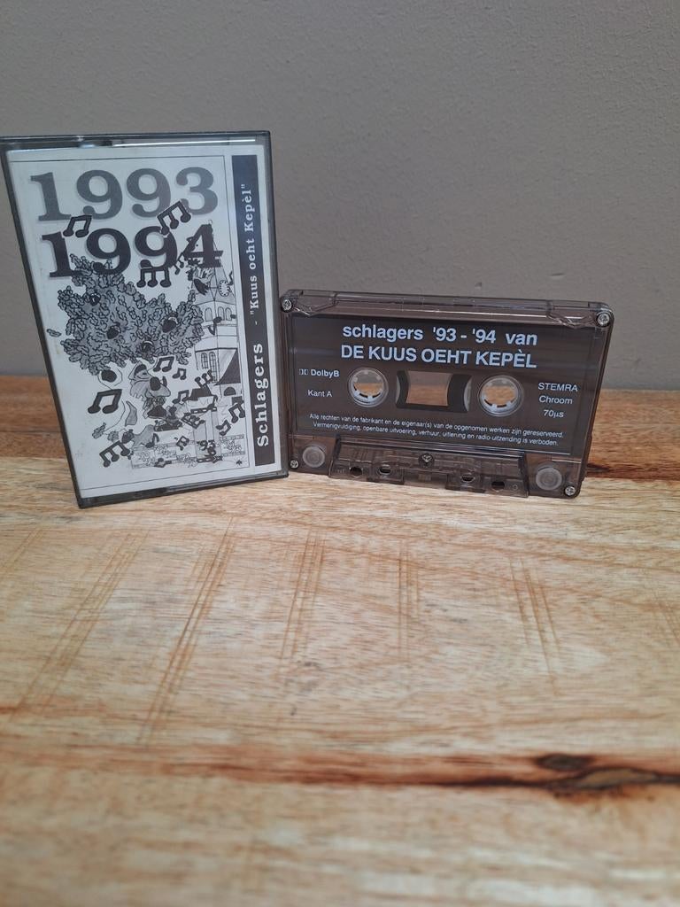 Schlagers '93-'94 Kuus Oeht Kepel Cassette, 1 bandje, Ophalen of Verzenden, Zo goed als nieuw, Origineel