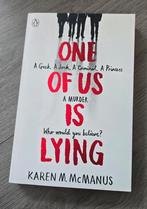 One of Us Is Lying - Karen M. McManus, Boeken, Ophalen of Verzenden, Zo goed als nieuw, Karen M. McManus, Tv-bewerking