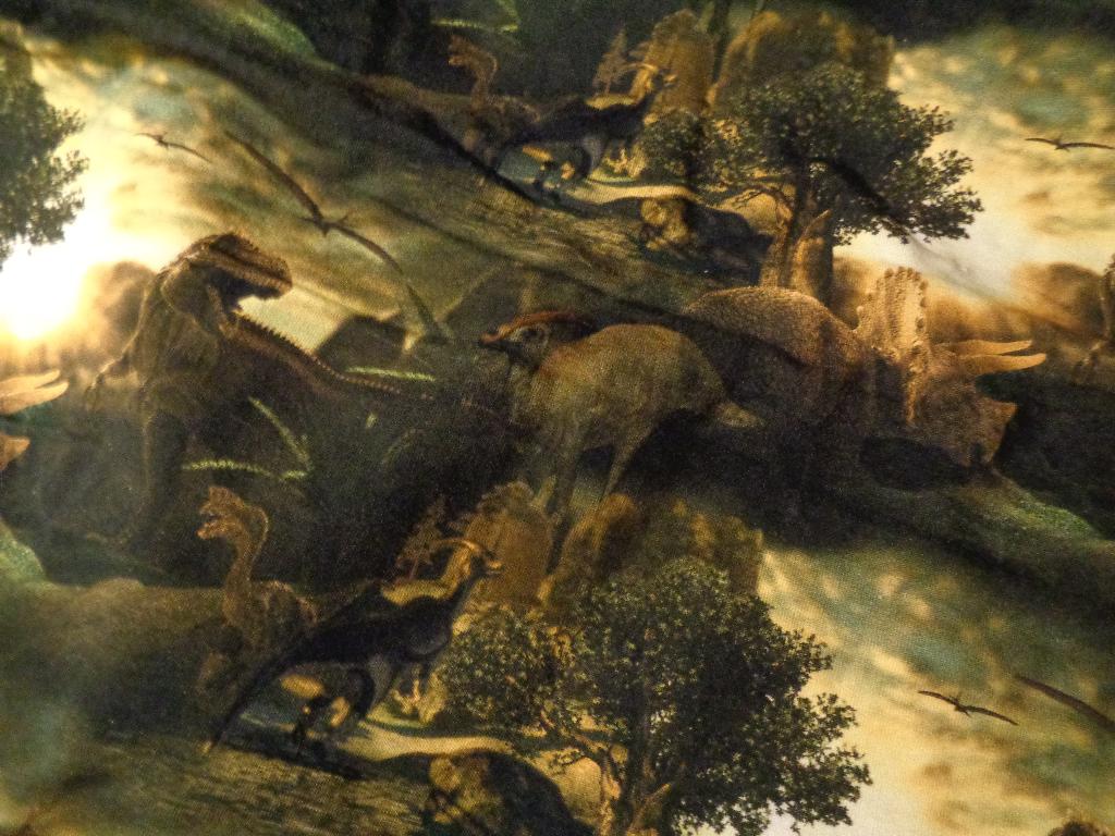 stof met dinosaurus, Nieuw, Ophalen of Verzenden, 30 tot 120 cm, Katoen
