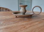 kleine bruine kandelaar/blaker met oor, Huis en Inrichting, Woonaccessoires | Kandelaars en Kaarsen, Overige materialen, Ophalen of Verzenden