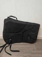 Zwarte Barebackpad met vakjes en handvat, Ophalen of Verzenden, Zo goed als nieuw, Dekje