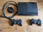 Playstation 3 super slim, Met 2 controllers, Zo goed als nieuw, Ophalen, Met games