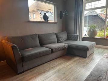 Gratis af te halen! Grijs/taupe bank met loungegedeelte beschikbaar voor biedingen