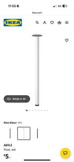 IKEA ADILS Tafelpoten - Wit - 4 stuks, Tafelpoot, 50 tot 100 cm, Ophalen of Verzenden, Zo goed als nieuw