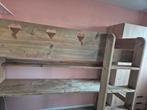 Gratis leuke hoogslaper hout met bureau kinderkamer, Ophalen, Gebruikt, Eenpersoons, 90 cm