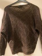 Bruine glittertrui - Lurex, Ophalen of Verzenden, Zo goed als nieuw, Maat 38/40 (M), Bruin