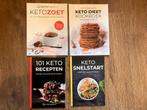 Keto Zoet, dieet kookboek voor beginners, snelstart en recep, Ophalen of Verzenden, Zo goed als nieuw