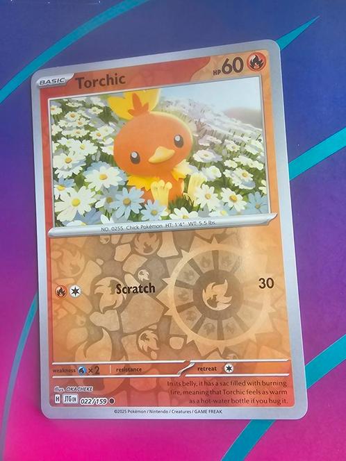 Pokémon kaart - Journey Together - Torchic 22/159 reverse, Hobby en Vrije tijd, Verzamelkaartspellen | Pokémon, Nieuw, Losse kaart