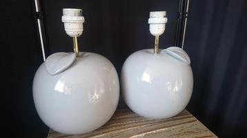Vintage jaren 80 Herda tafellampen "Appel" beschikbaar voor biedingen
