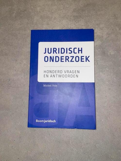 Juridisch onderzoek: honderd vragen en antwoorden, Boeken, Studieboeken en Cursussen, Zo goed als nieuw, Ophalen of Verzenden