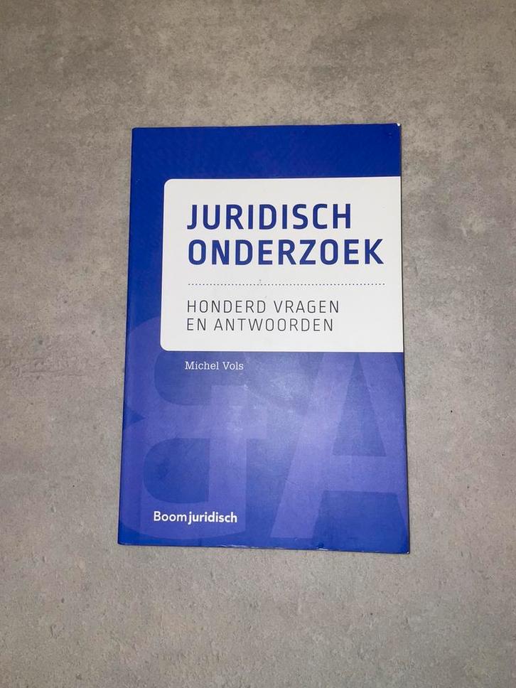 Juridisch onderzoek: honderd vragen en antwoorden, Boeken, Studieboeken en Cursussen, Zo goed als nieuw, Ophalen of Verzenden