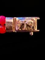Sterling Elephant Zilveren Armband Kralen, Ophalen of Verzenden, Zo goed als nieuw, Zilver, Met bedels of kralen