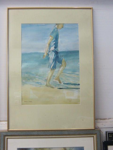 Aquarel - Monie -, Marius Vroeger 1993, Antiek en Kunst, Kunst | Overige Kunst