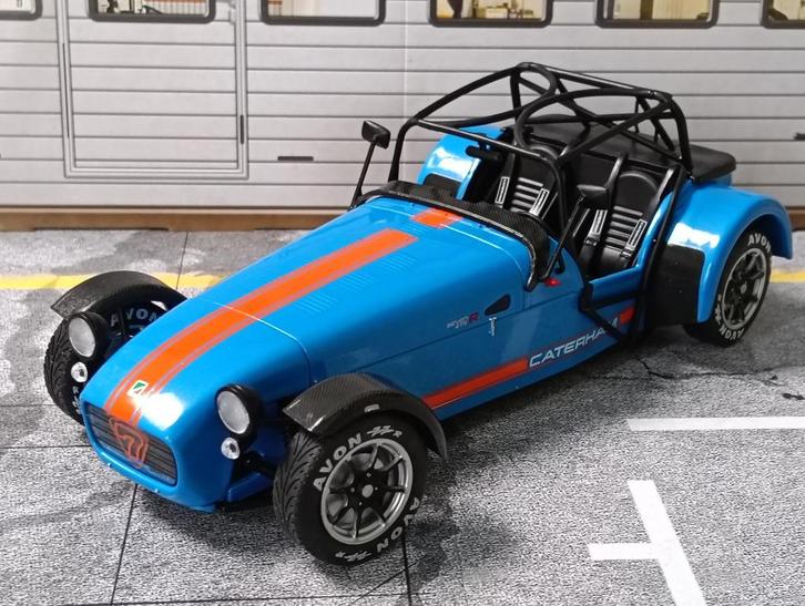 Caterham Seven Solido S1801802, Hobby en Vrije tijd, Modelauto's | 1:18, Zo goed als nieuw, Auto, Solido, Ophalen of Verzenden