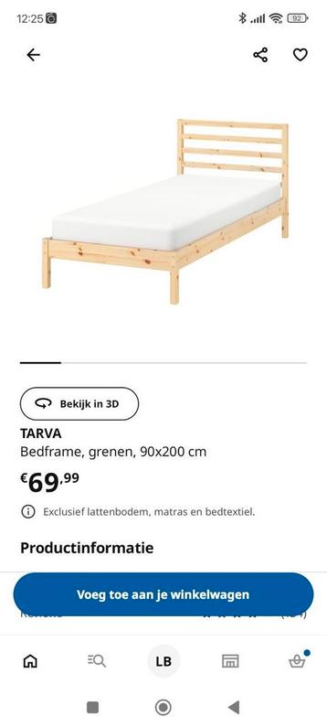 Ikea bed + matras  beschikbaar voor biedingen
