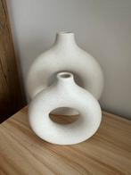 Donut vaas zgan, Huis en Inrichting, Woonaccessoires | Vazen, Ophalen of Verzenden, Zo goed als nieuw, Glas, Minder dan 50 cm