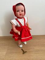 Oude mechanische pop met sleutel, Verzamelen, Poppen, Ophalen, Gebruikt, Pop