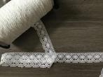 Nr 787) Aanbieding Super mooi katoen kant wit 10 meter 7.50, Hobby en Vrije tijd, Naaien en Fournituren, Verzenden, Nieuw, Kant