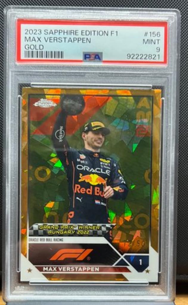 Max Verstappen F1 Kaart - 2023 Sapphire Edition, Verzamelen, Automerken, Motoren en Formule 1, Zo goed als nieuw, Formule 1, Ophalen of Verzenden